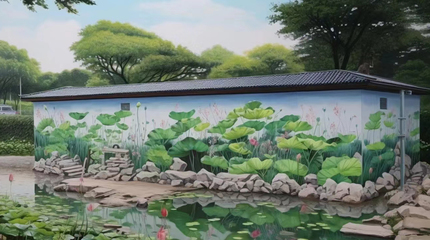 嘉興美佳彩繪 專業墻體繪畫與銀箔畫服務，覆蓋浙江多市