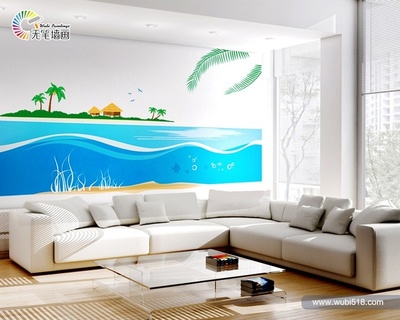 墻繪新藍海 銀箔無筆墻畫，輕松開啟財富之門