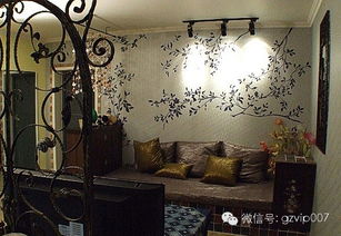 手繪背景墻裝修設(shè)計(jì)效果圖精選 創(chuàng)意銀箔畫點(diǎn)亮家居空間